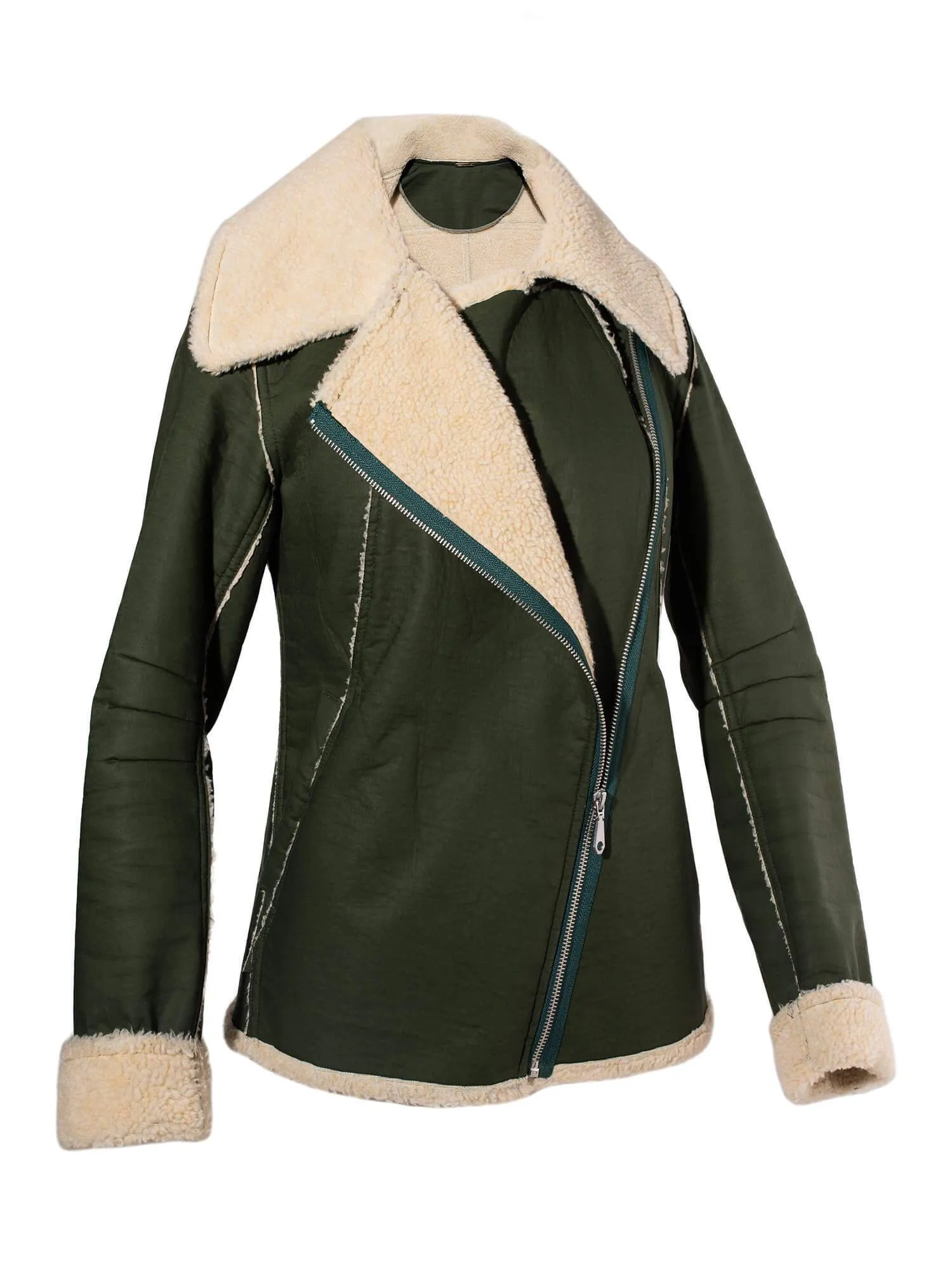 Rebecca Minkoff Sherpa Quinn Jacket Green