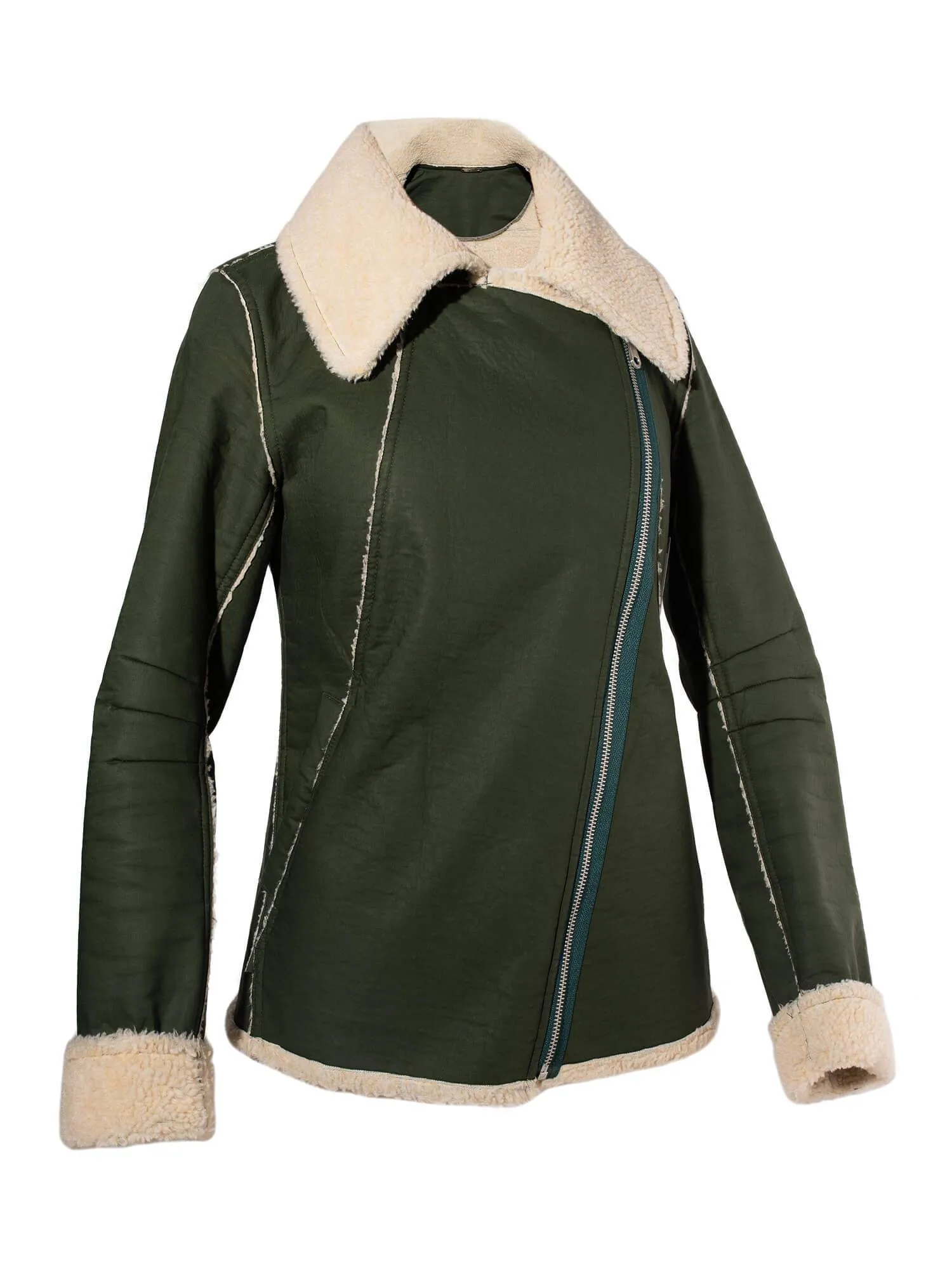 Rebecca Minkoff Sherpa Quinn Jacket Green
