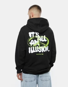 Route One Illusion Pullover Hoodie - Black