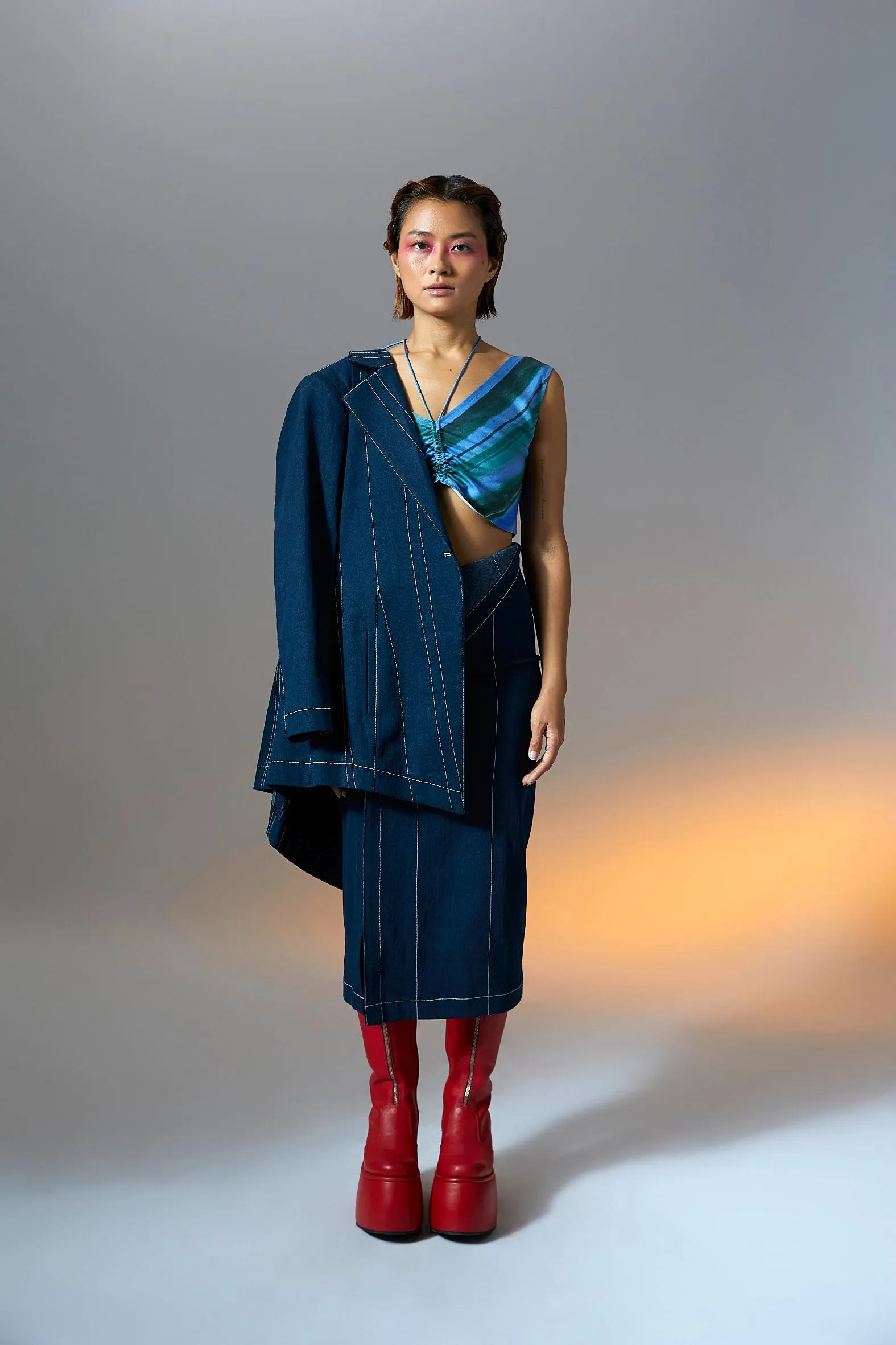 Slate Skirt in Blue