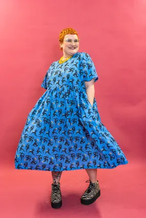 Smock Dress in Dancing Ladies