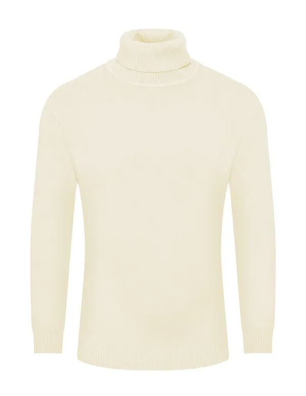 Solid Long Sleeve Turtleneck Sweater