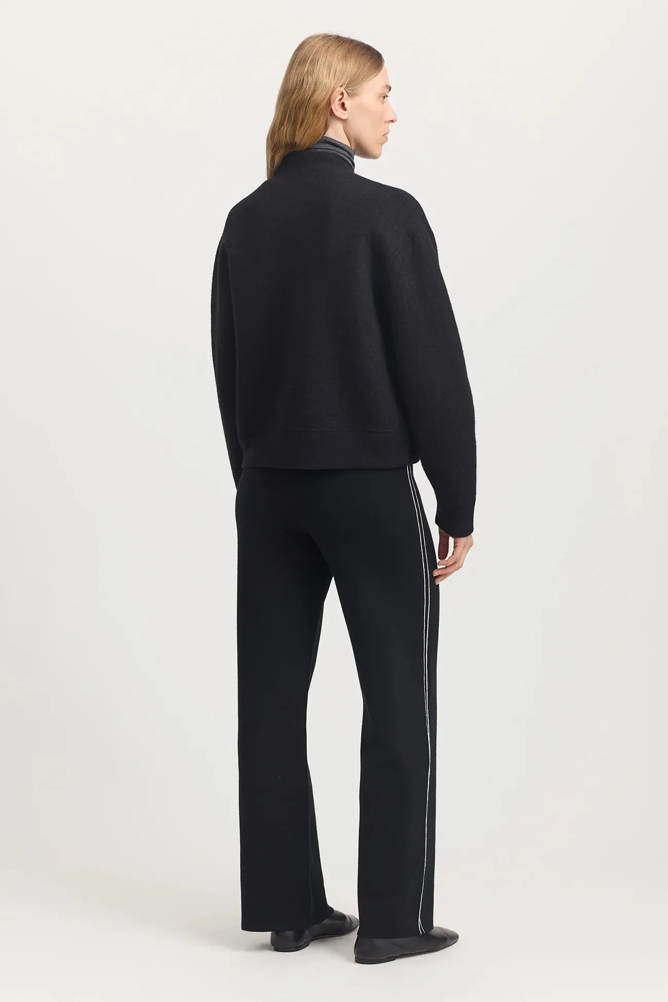 Toorallie, Wool Bomber Jacket | Black