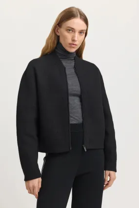 Toorallie, Wool Bomber Jacket | Black