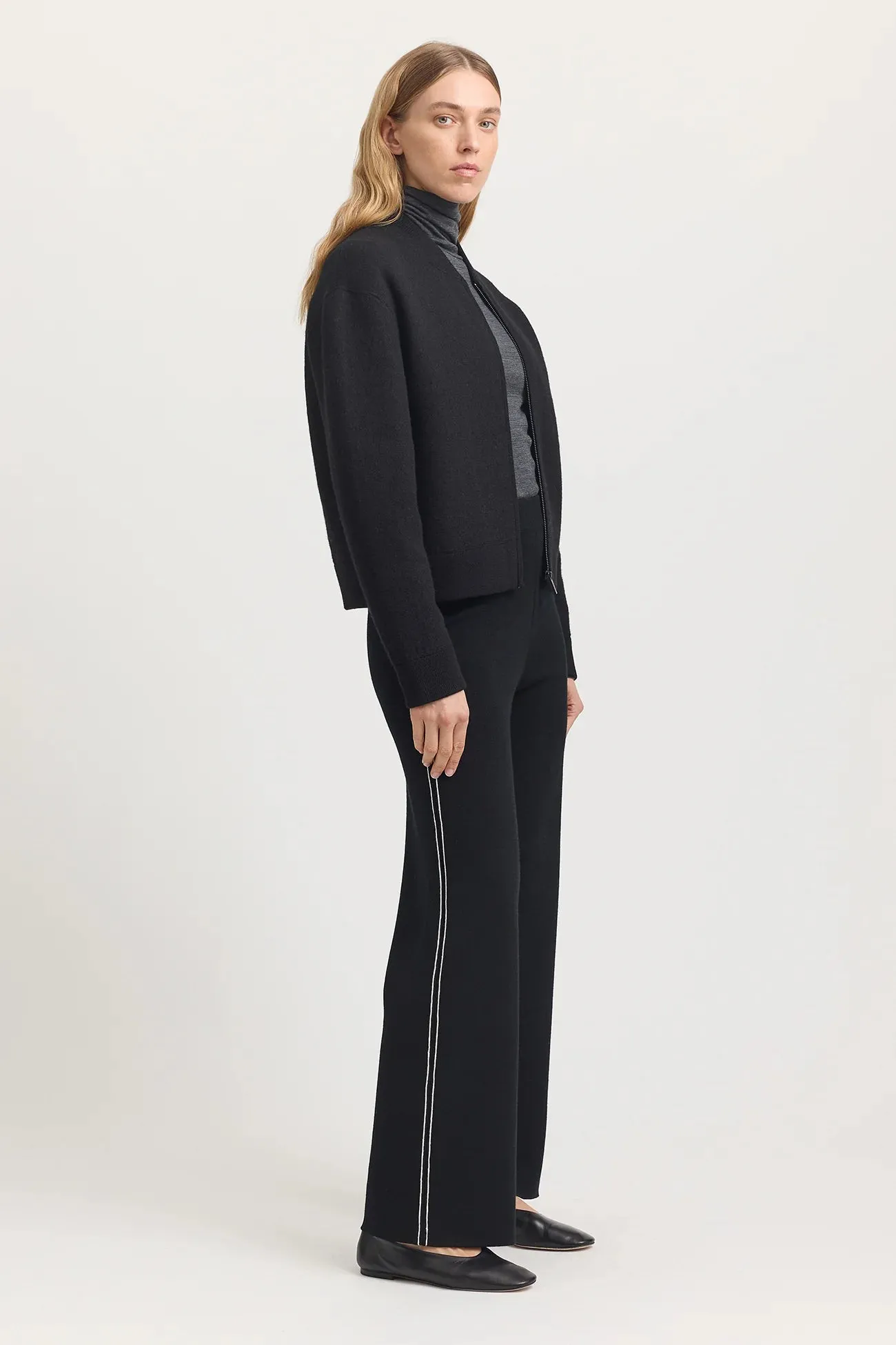 Toorallie, Wool Bomber Jacket | Black