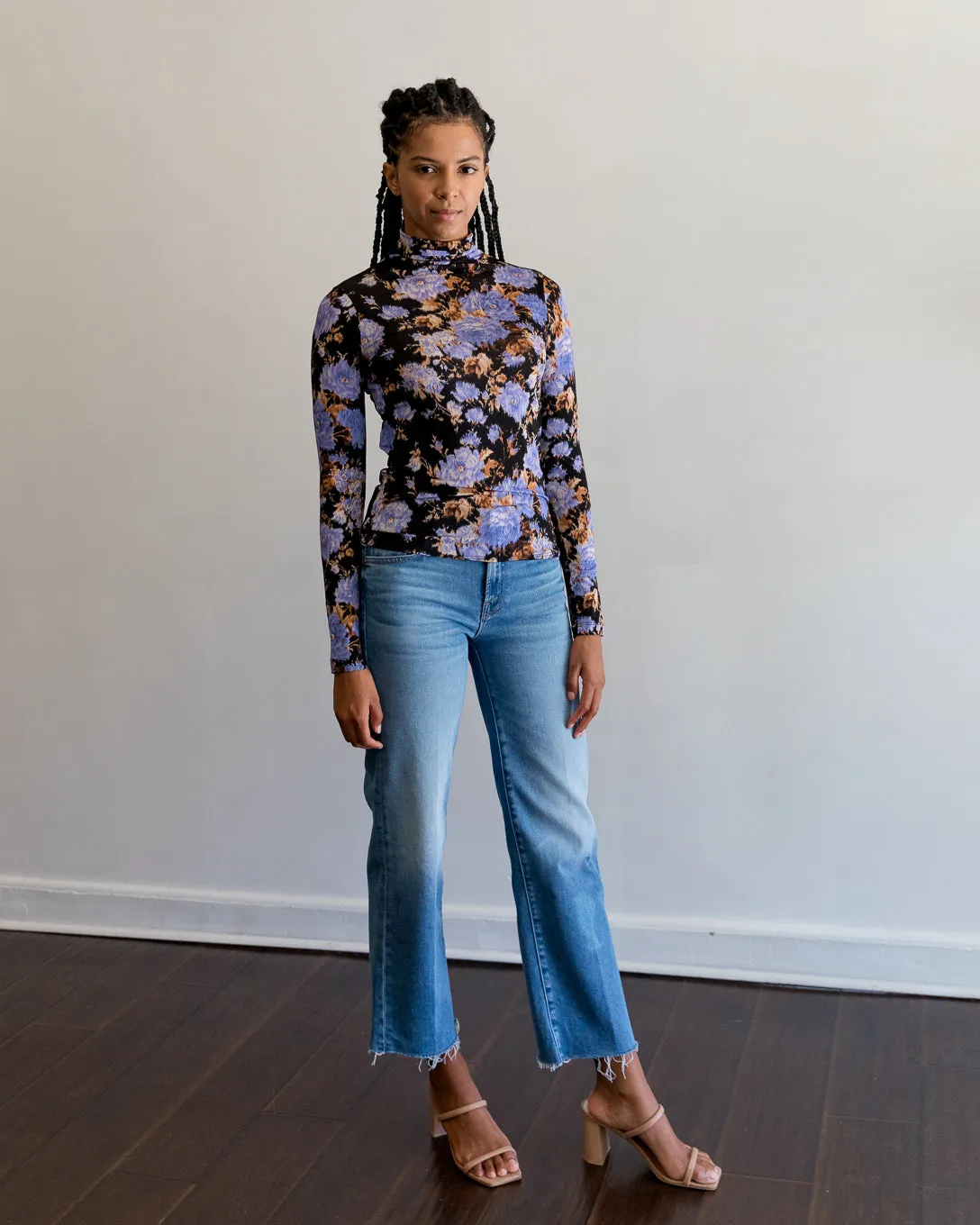 Ulla Johnson Aurelia Turtleneck in Iris