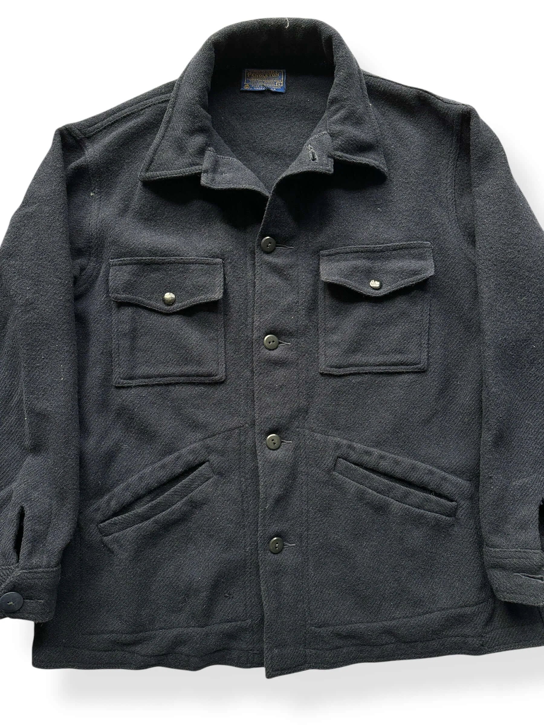 Vintage Pendleton Navy Wool Coat SZ L