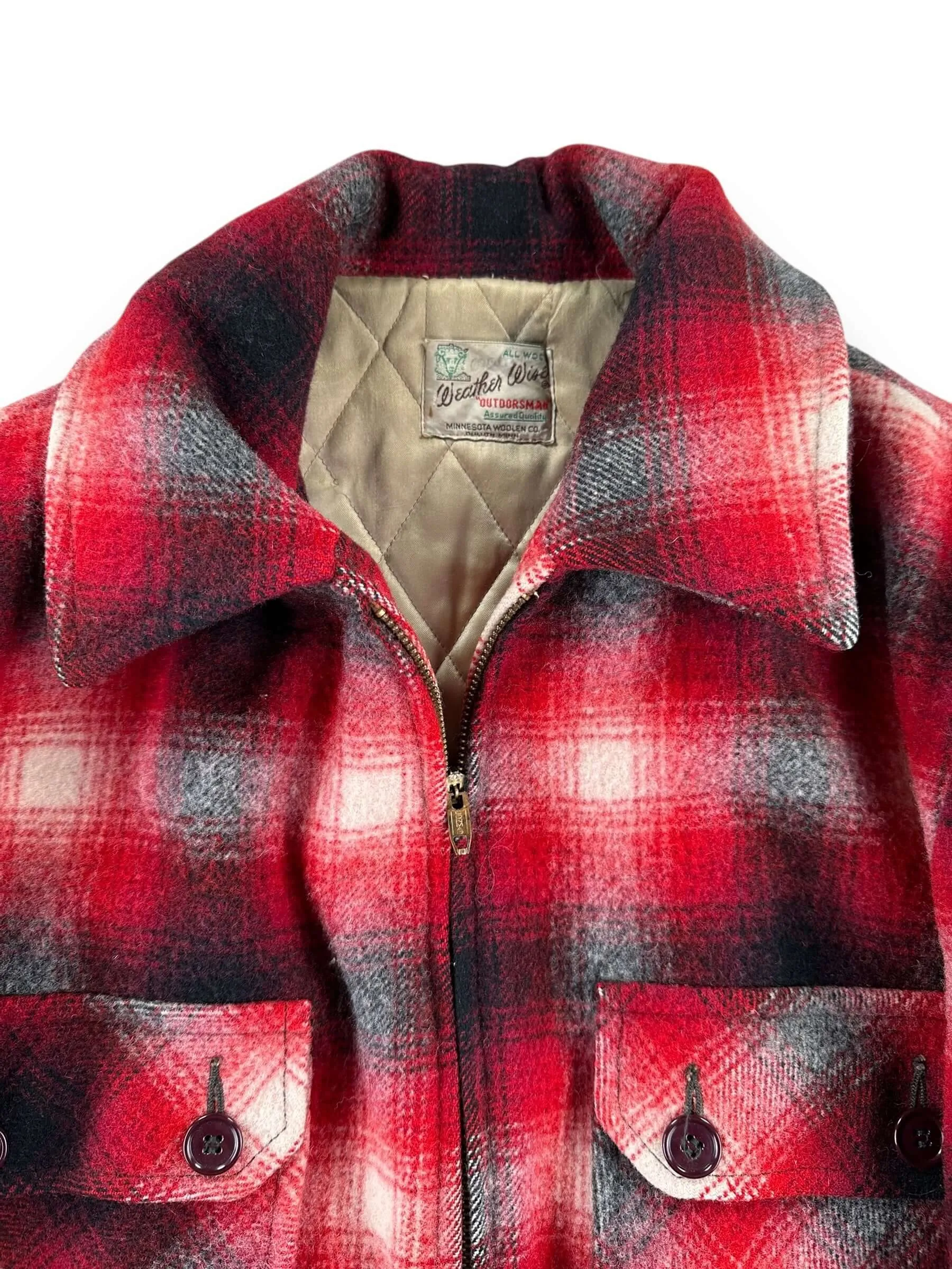 Vintage Weather Wise Outdoorsman Wool Jacket SZ L