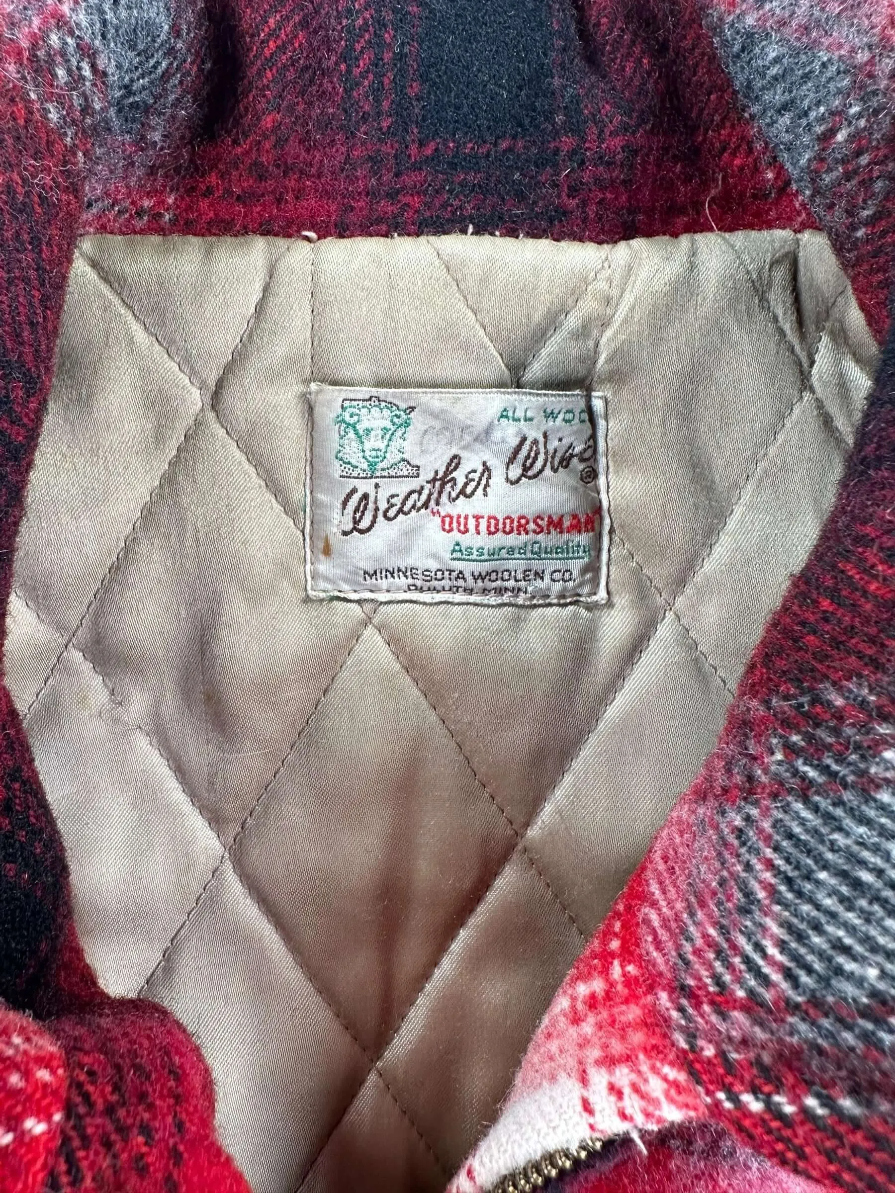 Vintage Weather Wise Outdoorsman Wool Jacket SZ L
