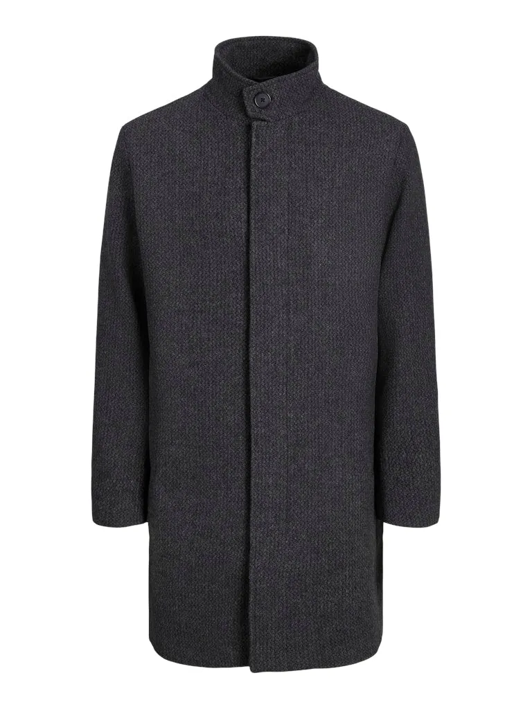 Wilson Black Structure Wool Coat